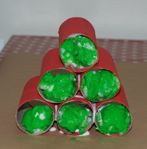 Toilet roll Christmas tree 2