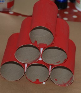 Toilet roll christmas tree