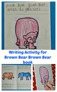 Fun Writing Activity Idea to go along with the Brown Bear Brown Bear story
