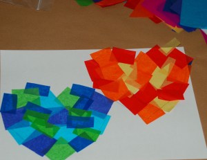 making tissue hearts