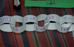 paper chain number bonds 2