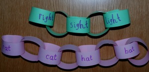 paper chain rhyming words 2