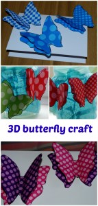 3D butterfly craft ideas.  using the butterflies from the Twinkl website
