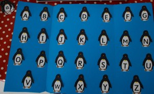 penguin folder upper case letters
