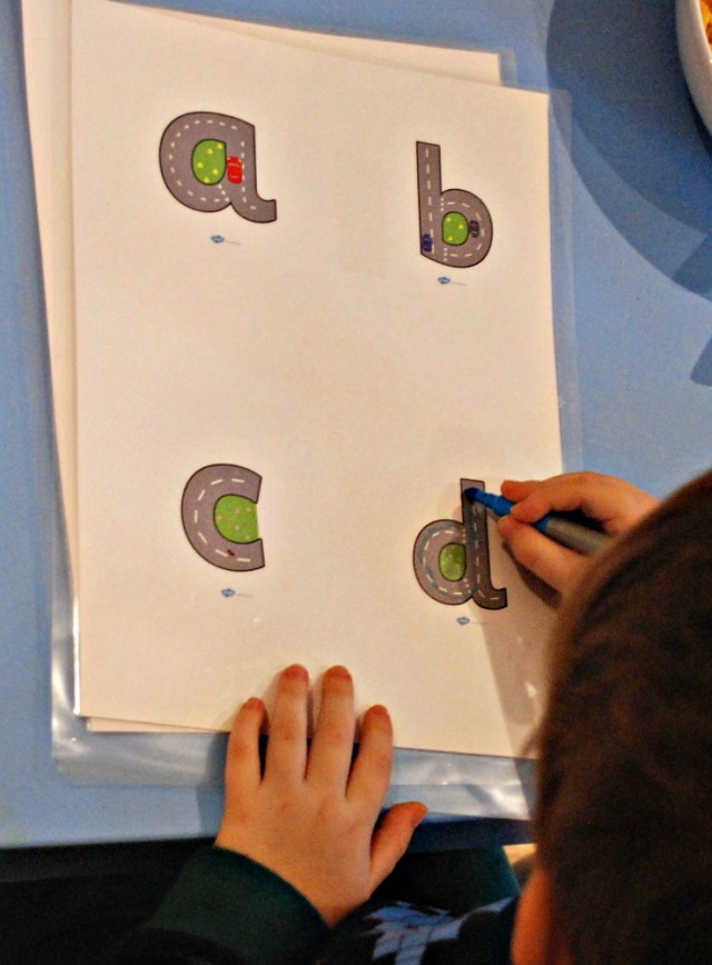 Road themed letters, free to download from Twinkl resources great for young children learning letter formation