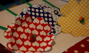 colourful paper flowers
