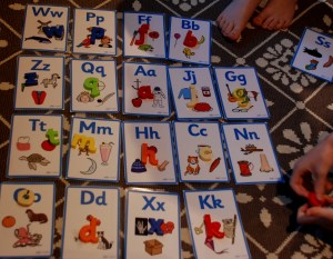 letter search with Twinkl cards