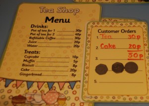 tea shop order with money