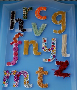 Mosaic letters completed