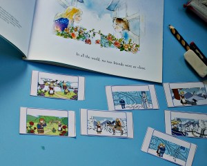 the snow queen cutting out the flap book