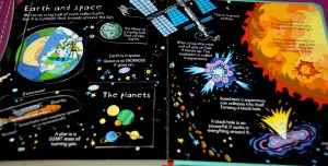 Usborne Look Inside Science earth and space page