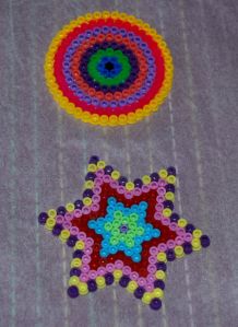 Hama Bead coasters ofamilyblog