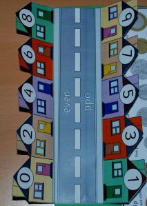 Odd and even visual aid included in Maths lapbook on ofamilyblog