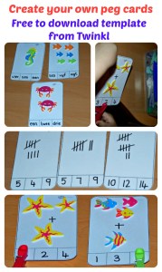 Create your own peg card activities using the FREE to download template from Twinkl Resources