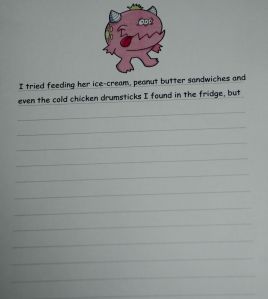 Story starter pages from Activity Village