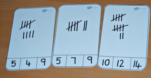 Using the Free to download Peg card Templates from Twinkl to create Tall Mark Cards