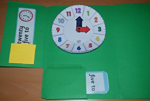 Clock lapbook on ofamilyblog