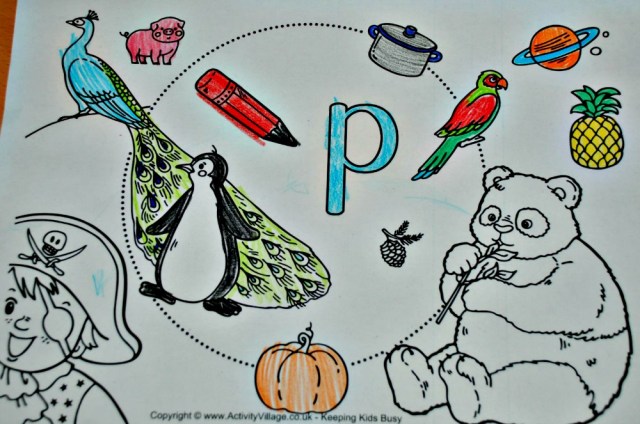I spy alphabet colouring in pages from Activity Village. Upper case and Lower case letters