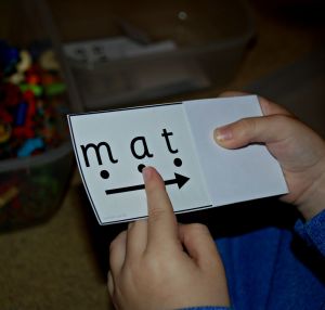 Read and reveal cards from Twinkl used with a rice sensory bin on ofamilyblog