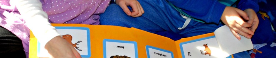 Animals and their young folder made using Free to download matching cards from Twinkl Resources