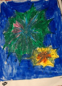 Firework pictures with glitter on ofamilyblog