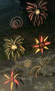 Fireworks on our sliding doors