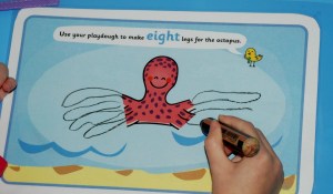 Number word playdough mats from Twinkl using STABILO 3-in-1 pencils