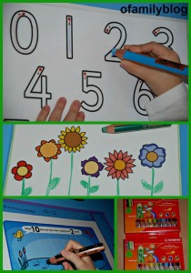 Using our STABILO 3-in-1 pencils on laminted pages on ofamilyblog