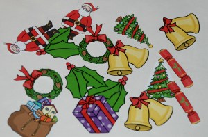 Christmas themed story stone pictures from Twinkl