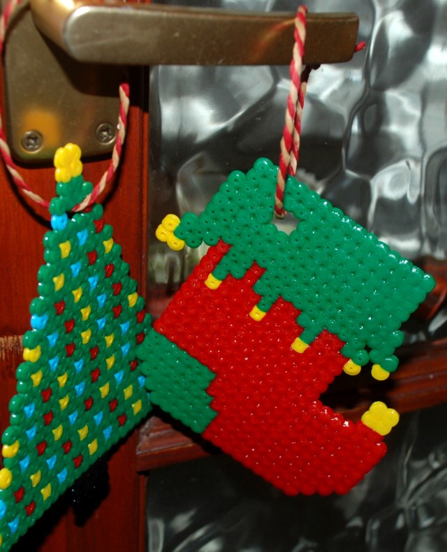 Hama Bead Christmas Tree decorations | ofamily learning together