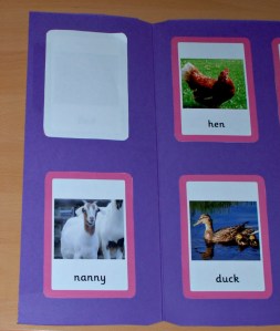 male and female folder sticking the male card on