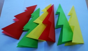 Christmas trees cut out