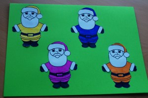 Jolly Father Christmas card on ofamilyblog