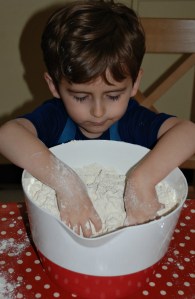 Rusks mixing your dry ingredients together