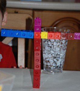 snap cubes as building blocks