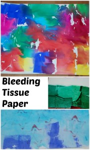 Bleeding Tissue paper. Stunning effect and very easy to do just need bits of tissue paper and some water