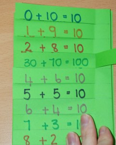 Maths folding aid our first attempt