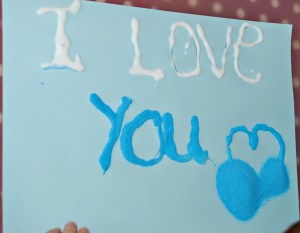 Sand words - I love you