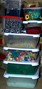 Items we use in our sensory tubs