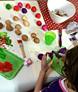 painting egg shells