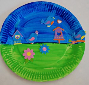 paper plate spring picture