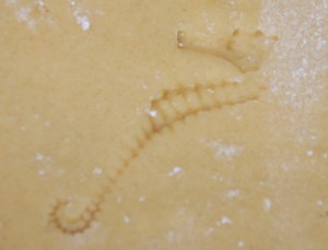 Baking - animal footprint biscuits seahorse