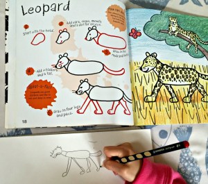 It's fun to draw Safari animals - drawing a Leopard