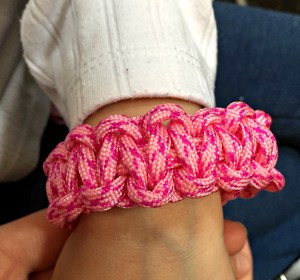Paracord bracelet from baker ross