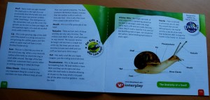 Snail World - the booklet that comes with the set