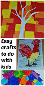Easy to do Crafts with kids. Easy to set up, kids can do the craft by themselves and easy to clean up afterwards