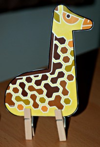 Enkl safari giraffe peg animal