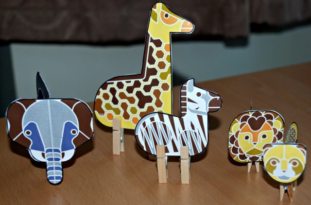 Enkl safari peg animal from Twinkl fun cool crafty african animals