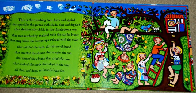 Isabella's Garden - what an inside page looks like