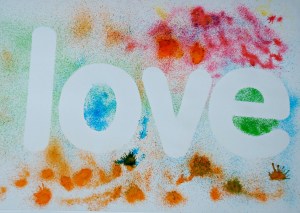 Word fun with our lower case letter stencils and blow makers